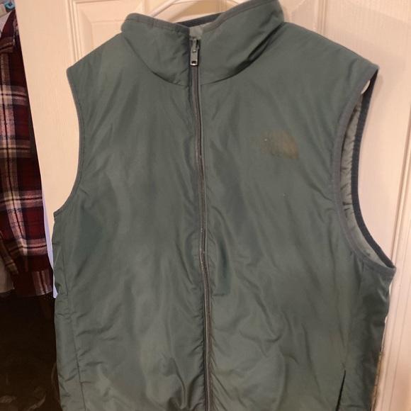 North Face Green Vest Jacket Large - Picture 2 of 5
